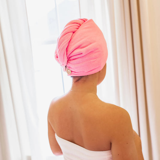 Thick Double-Ply Microfiber Hair Towel Hat (Large, 25 × 67 cm)