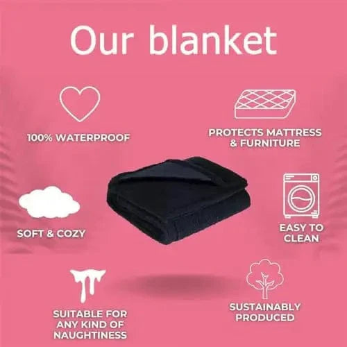 Waterproof Plush Throw Blanket — Reversible Protection for Sofa, Bed, and Furniture