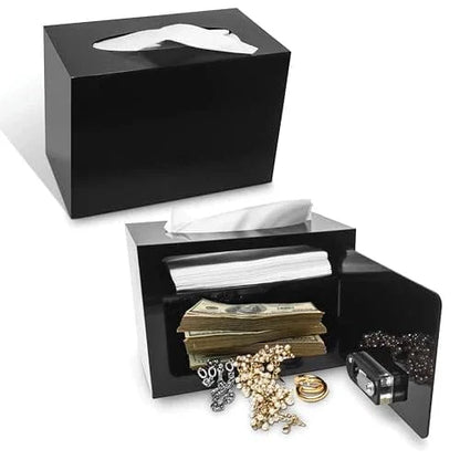 Hidden Safe Tissue Box — Discreet Storage with Dual Compartments