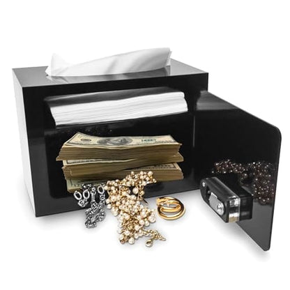 Hidden Safe Tissue Box — Discreet Storage with Dual Compartments