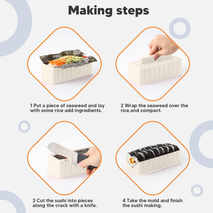 Sushi Making Set — Beginner-Friendly Sushi Shapes Kit