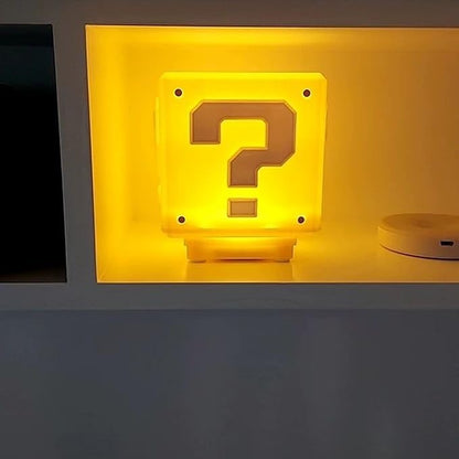 Super Mario Mini Question Block Lamp with Sound