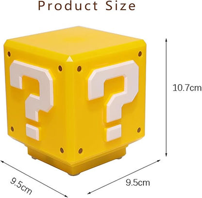 Super Mario Mini Question Block Lamp with Sound