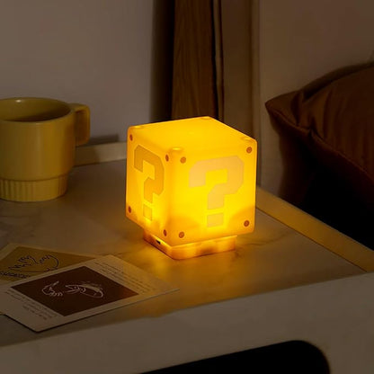 Super Mario Mini Question Block Lamp with Sound