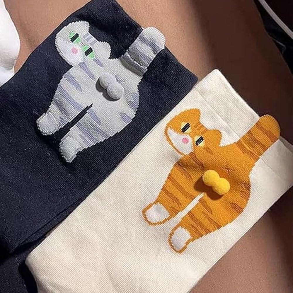 Cute 3D Ball Cat Socks