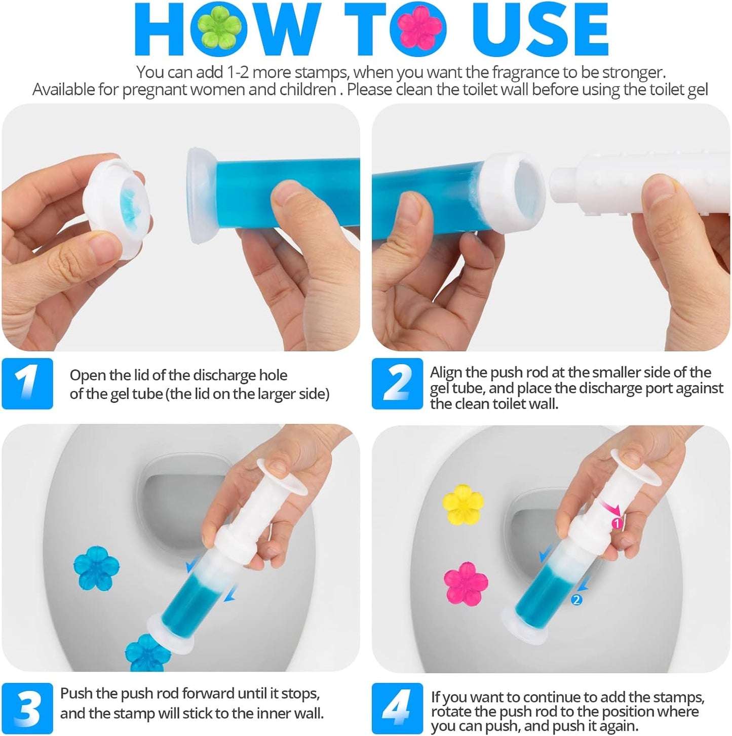 Toilet Cleaning Gel Stamp