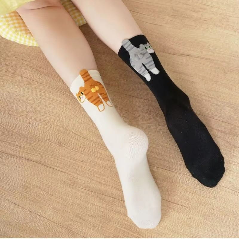 Cute 3D Ball Cat Socks